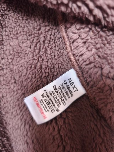 Baby/kids Fleece zip up new 12-18 months