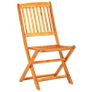 5 Piece Folding Garden Dining Set Solid Acacia Wood Image 3