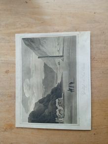 antique engraving of Glendalough, county Wicklow