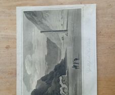 antique engraving of Glendalough, county Wicklow