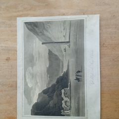 antique engraving of Glendalough, county Wicklow