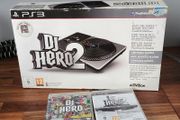 Boxed Dj Hero Turntable PS3 PlayStation 3 ( +2 games) NO DONGLE