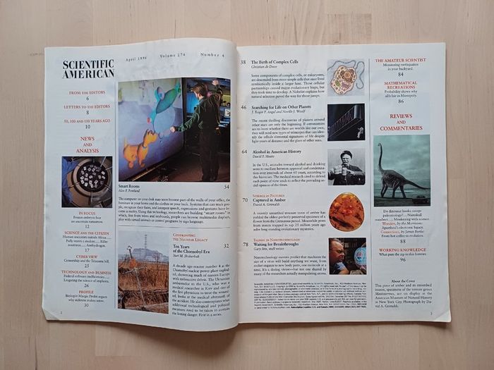 Scientific American Magazine Prehistoric Amber Issue 1996