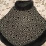 Frank Usher Poncho with Faux Fur Trim, one size Image 4