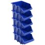 20 pcs Stackable Storage Bins 265x420x178 mm Blue Image 3