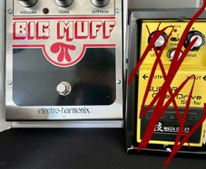 Boss Super OverDrive, Waza craft, SD-1W, Big Muff guitar pedals