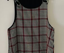 Girls Check Pinafore Dress: 9yrs