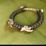 NEW German Silver Paracord Bracelet Dragon Fafnir Image 2