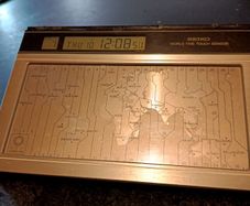 Seiko vintage World Clock touch sensor Japan