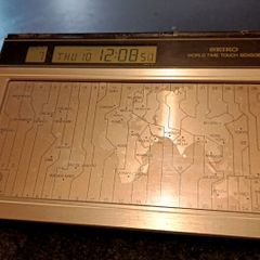 Seiko vintage World Clock touch sensor Japan