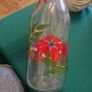 vintage french milk bottle Image 2