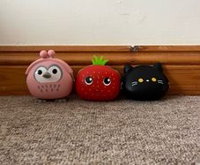Kids Coin Purse Bundle - Owl, Strawberry & Cat