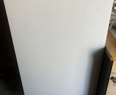 White cabinets with doors