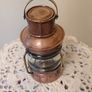 Antique Anchor Ship's Copper And Brass Lantern Image 3