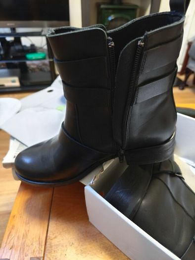 la Redoute high ankle biker style boots