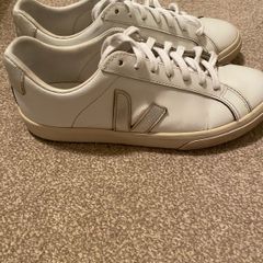 White Silver Veja Trainers