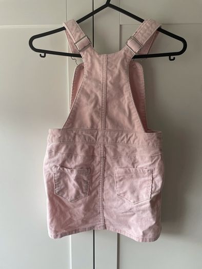 H&M powder pink pinafore dress with pockets