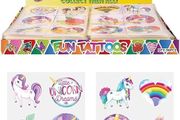 NEW SALE | 24 x Girls UNICORN Temporary Tattoos Children's Birthday Party Bag Filler