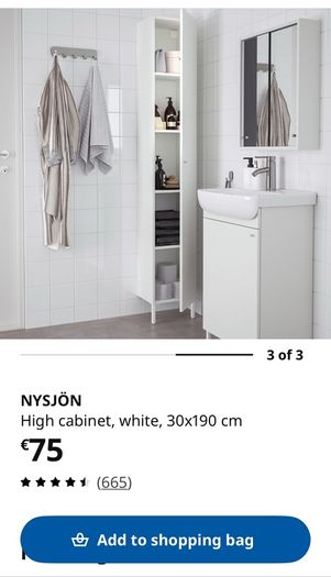IKEA Nysjon bathroom cabinet