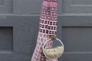 Zara Bloggers Insta Famous Pink Geometric Print Long Dress  Size XL UK 14