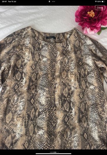 tunic top savida animal print tunic top size 12