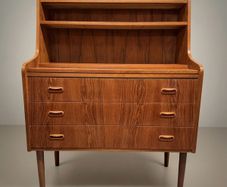 Stylish and Practical Danish Teak Secretary Desk