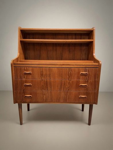 Stylish and Practical Danish Teak Secretary Desk