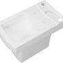 Square Bathroom Close Coupled Toilet Modern Ceramic Bathroom WC White Image 6