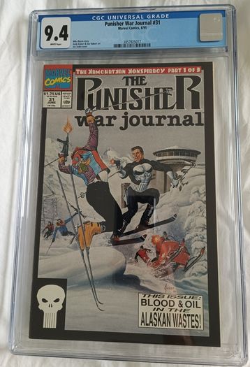 Punisher War Journal Issue 31 CGC 9.4 Certified Graded Comic Framed Marvel