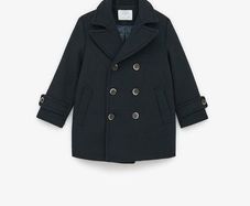 Zara Wool Navy Coat