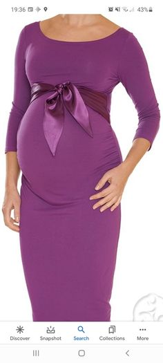 Maternity Dress Purple (9fashion) Size:10