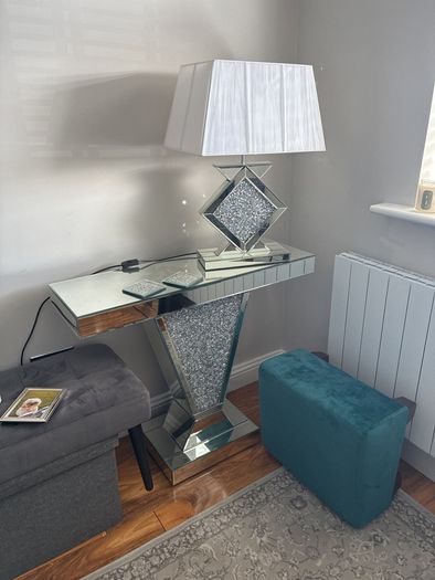side table and lamp reduced