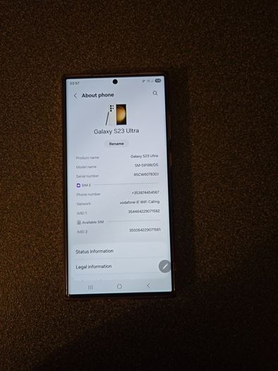 Samsung S23 Ultra, 512Gb, Unlocked.