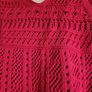 F&F Red crochet summer shirt blouse S NEW Image 2