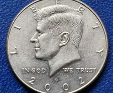 2002 D Kennedy Half Dollar Fifty Cent Coin