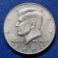2002 D Kennedy Half Dollar Fifty Cent Coin