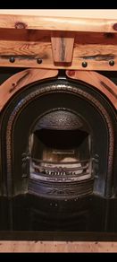 Cast Iron Fireplace Insert and Grate