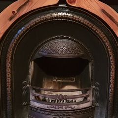 Cast Iron Fireplace Insert and Grate