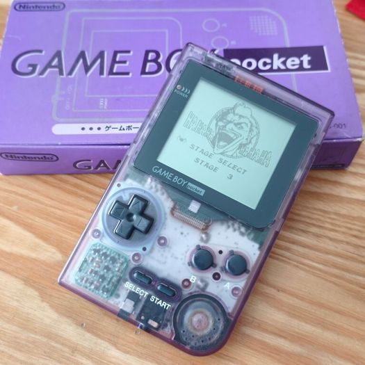 Boxed Atomic Purple Nintendo Game Boy Pocket Gameboy.