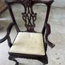 Solid mahogany table & chairs Image 10