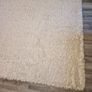 Large Shaggy Cream Rug Image 8