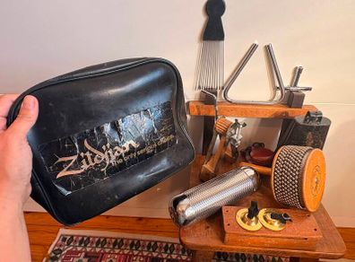 Vintage Latin Percussion New Era Zildjian Bundle Cabasa Torpedo Guiro Cowbell