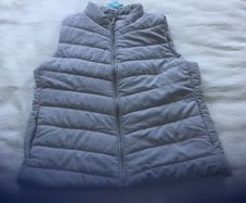 Grey body warmer gilet