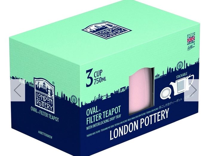 London Pottery Oval Teapot Satin Pink - Pink BNIB