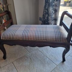 Stunning Carved Wooden Bench