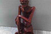 Carved Wood Figurine + Others