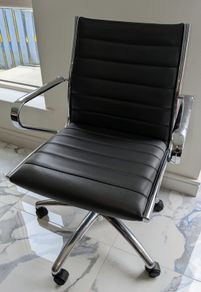 Office Chair - Black Leather