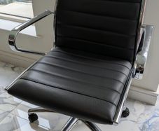 Office Chair - Black Leather
