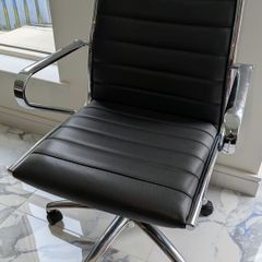 Office Chair - Black Leather