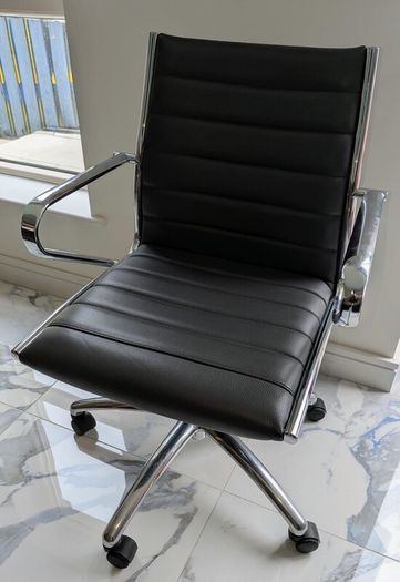 Office Chair - Black Leather